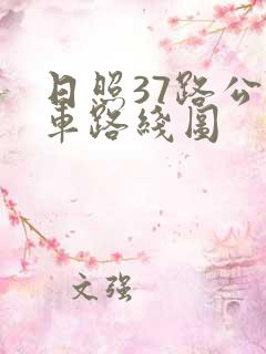 日照37路公交车路线图