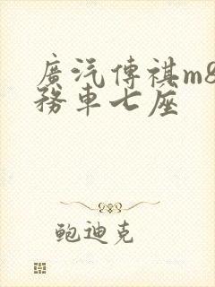 广汽传祺m8商务车七座