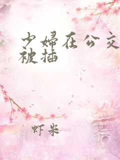 少妇在公交车上被插