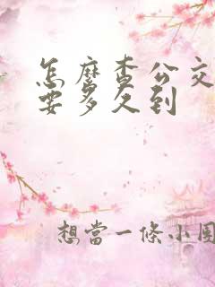 怎么查公交车还要多久到