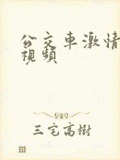 公交车激情后入视频