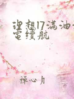 理想l7满油满电续航