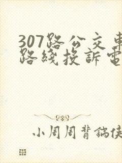 307路公交车路线投诉电话是多少