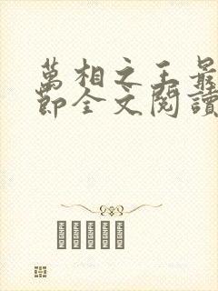 万相之王最新章节全文阅读