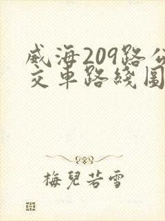 威海209路公交车路线图发车时间表