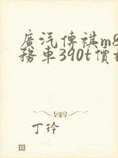 广汽传祺m8商务车390t价格