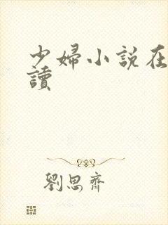 少妇小说在线阅读
