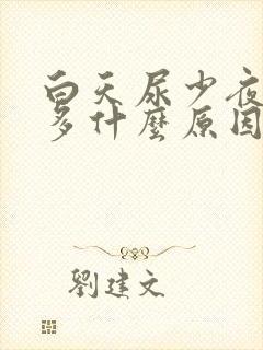 白天尿少夜间尿多什么原因