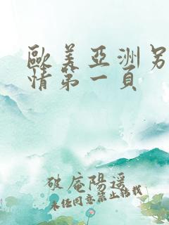 欧美亚洲另类激情第一页
