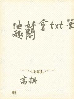 他好会txt笔趣阁