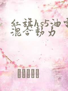 红旗hs5油电混合动力