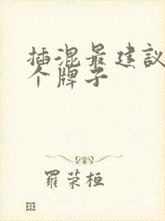 插混最建议买三个牌子