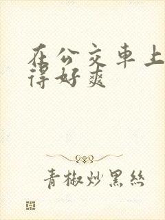 在公交车上被插得好爽