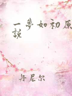 一梦如初原著小说
