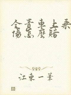 全责车上乘客受伤怎么赔