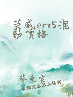 荣威erx5混动价格