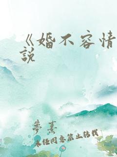 《婚不容情》小说