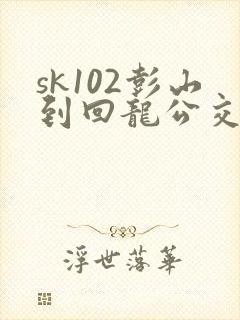 sk102彭山到回龙公交时刻表