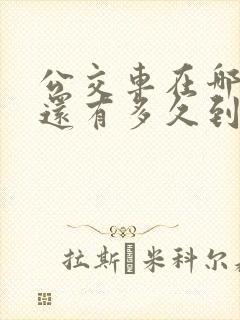 公交车在哪里看还有多久到站