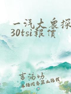一汽大众探岳330tsi报价