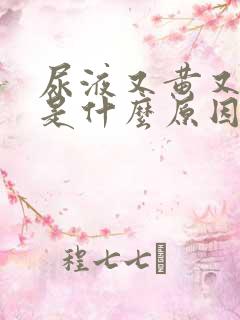 尿液又黄又浑浊是什么原因