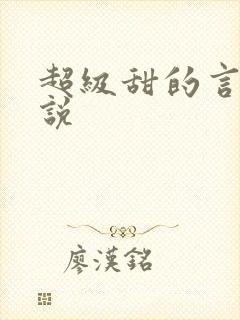 超级甜的言情小说