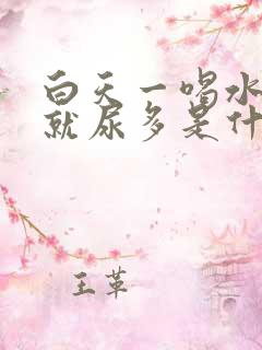 白天一喝水晚上就尿多是什么原因