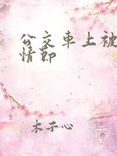 公交车上被摸的情节