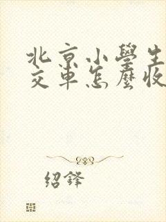 北京小学生坐公交车怎么收费
