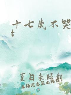 十七岁不哭txt