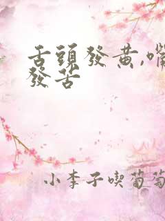 舌头发黄,嘴里发苦