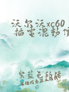 沃尔沃xc60 插电混动价格