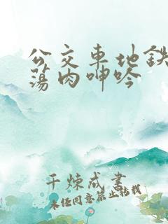 公交车地铁高h荡肉呻吟