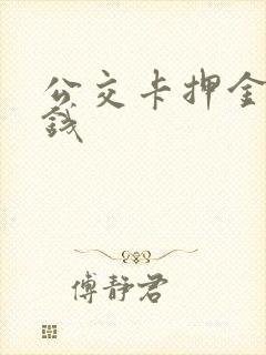 公交卡押金多少钱