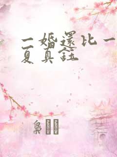 一婚还比一婚高夏真钰