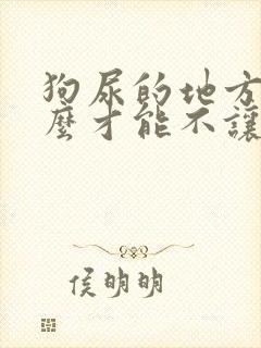 狗尿的地方用什么才能不让他尿