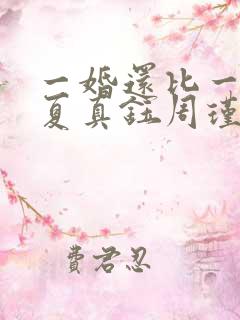 一婚还比一婚高夏真钰周瑾宇