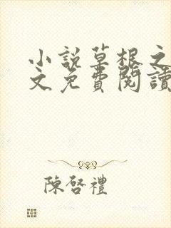 小说草根之路全文免费阅读全文