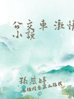 公交车 激情 小说