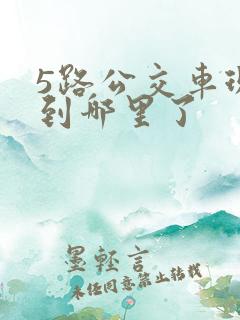 5路公交车现在到哪里了