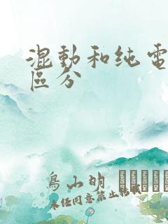 混动和纯电怎么区分