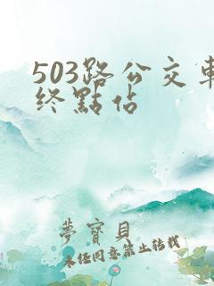 503路公交车终点站