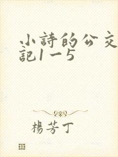 小诗的公交车日记1一5