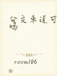 公交车道可以走吗