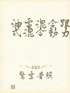 油电混合跟插电式混合动力有什么区别