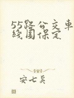 55路公交车路线图保定