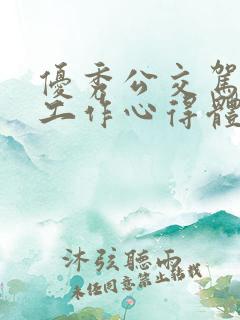 优秀公交驾驶员工作心得体会