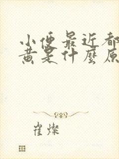 小便最近都比较黄是什么原因