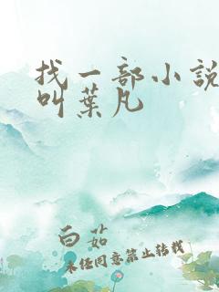 找一部小说主角叫叶凡