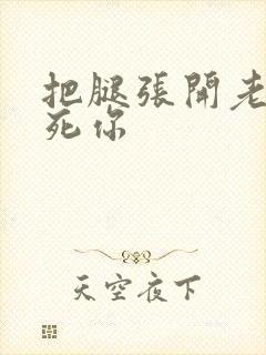 把腿张开老子操死你